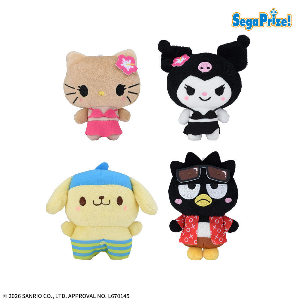 ゆるかわ　サンリオキャラクターズ　マスコット　水着Ver．