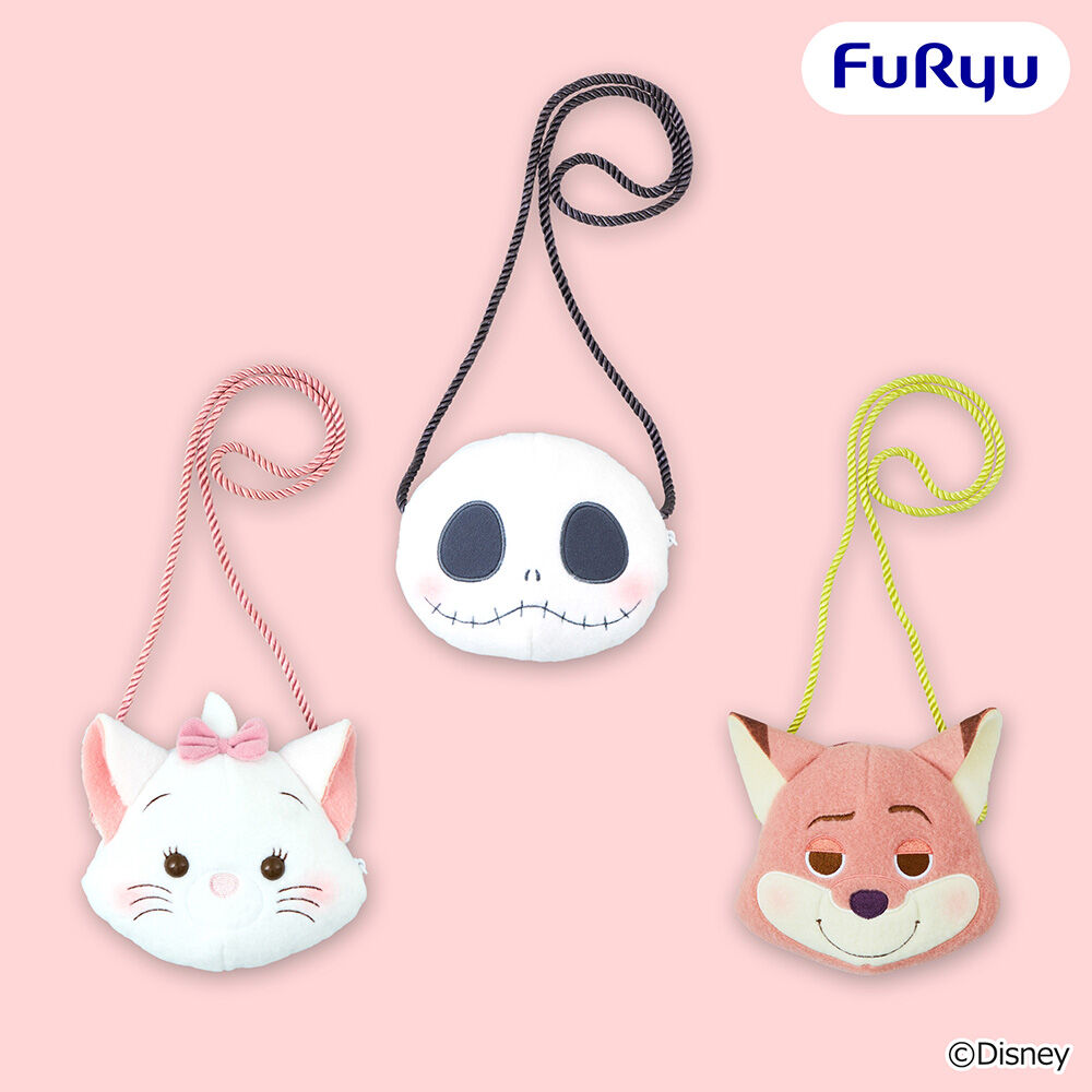 ディズニーキャラクター ミルキーボア ぬいぐるみポシェット～ジャック／ディズニーマリー／ニック～