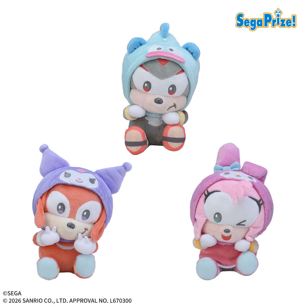 SONIC & FRIENDS×Sanrio characters　ひょこぴょこ　ぬいぐるみVol．2（EX）