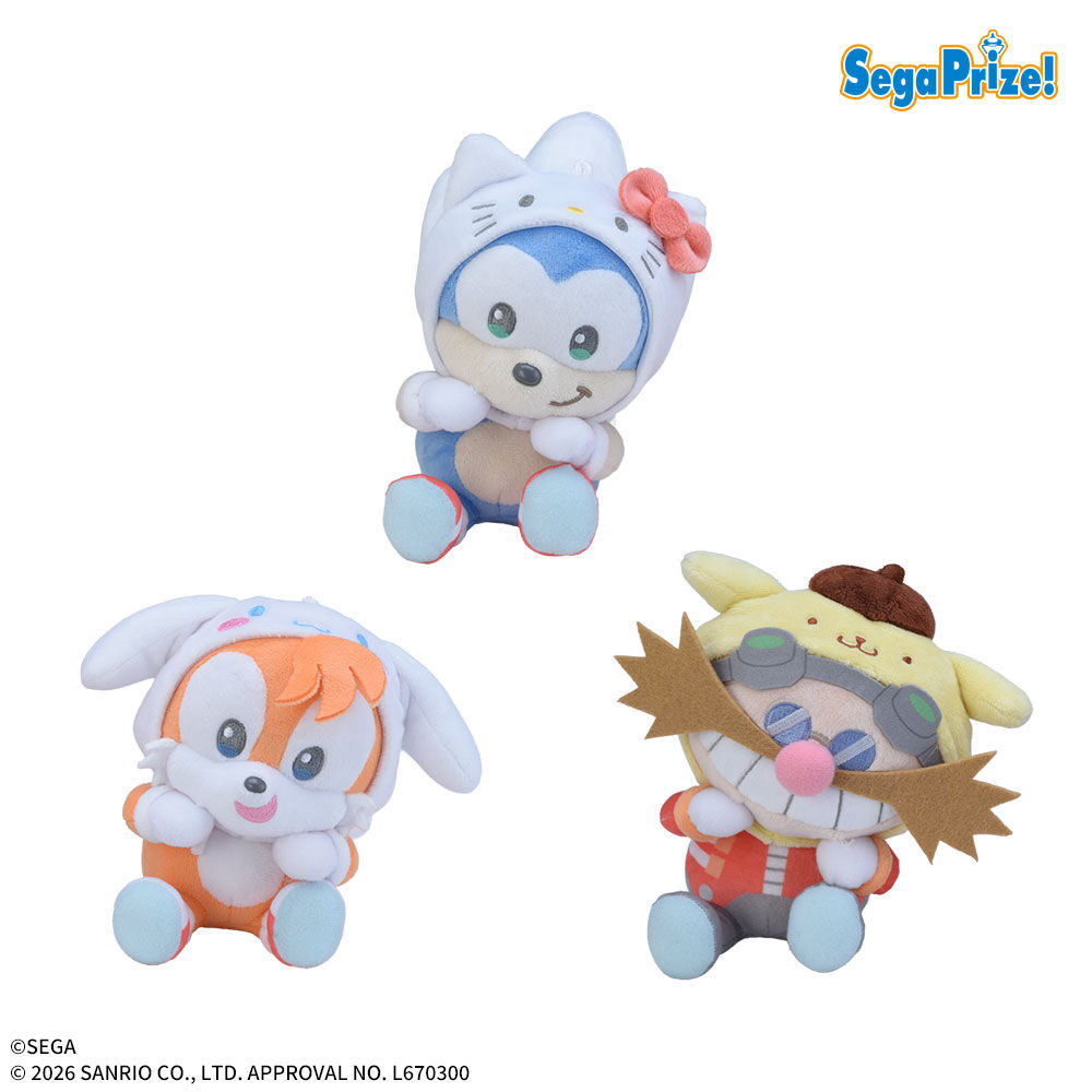 SONIC & FRIENDS×Sanrio characters　ひょこぴょこ　ぬいぐるみVol．1（EX）