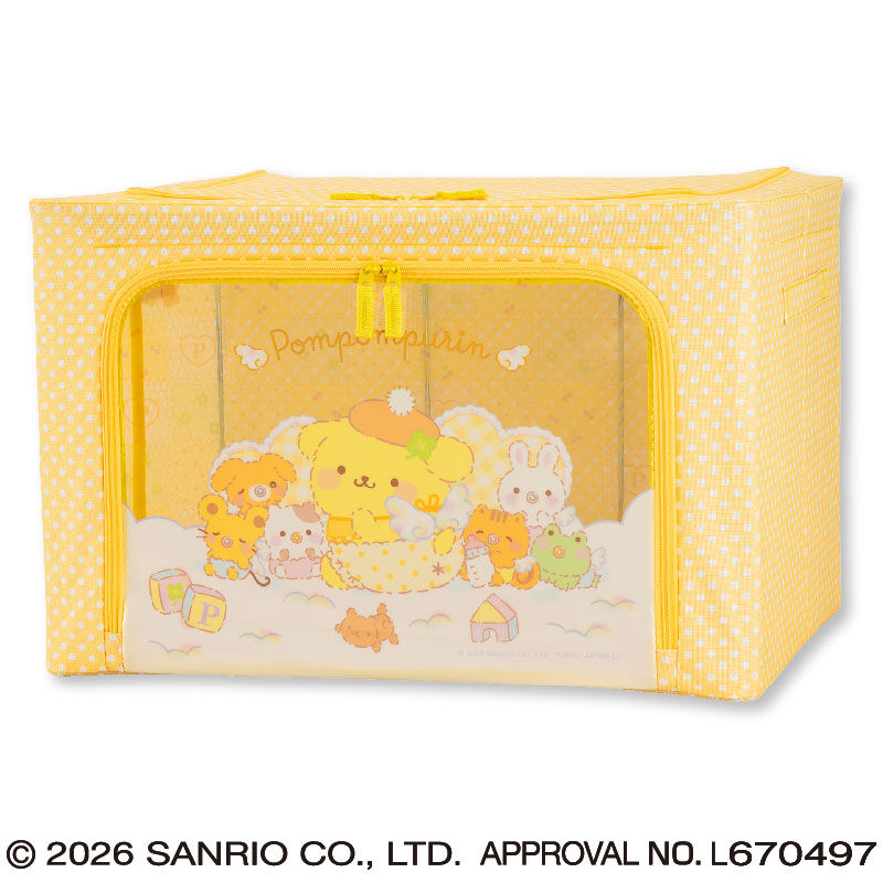 ポムポムプリン ベビーエンジェル窓付き収納ボックス