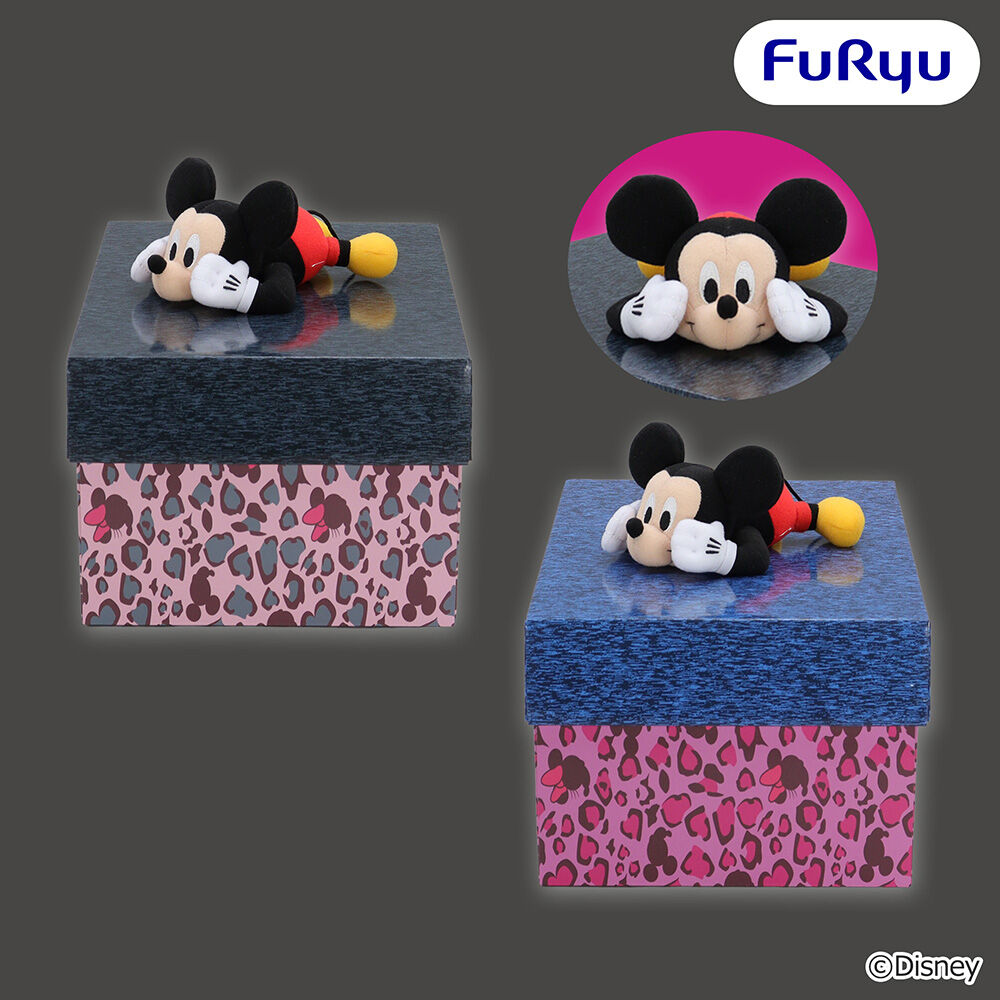 ミッキーマウス＆ミニーマウス ギャルっぽレオパード ぬいぐるみギフトボックス