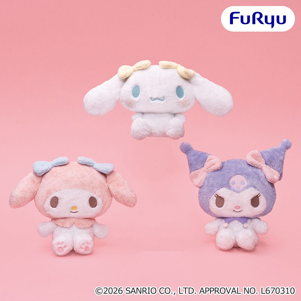 サンリオキャラクターズ おめかしキラキラBIGぬいぐるみ～マイメロディ・クロミ・シナモロール～