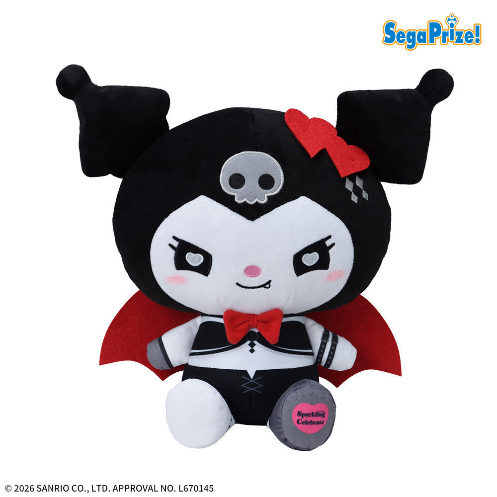 ゆるかわ　サンリオキャラクターズ　Lぬいぐるみ‐クロミ‐　Sparkling Celebrate　Black Ver．