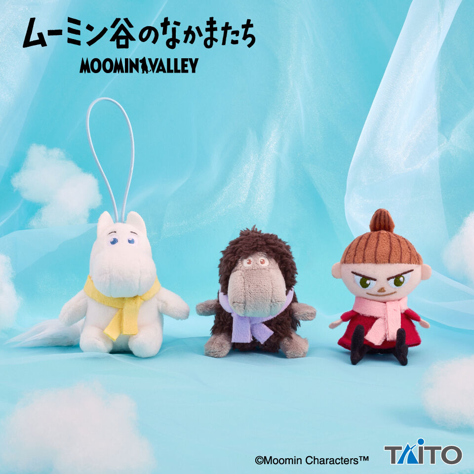 ムーミン谷のなかまたち　ぬいぐるみマスコット　マフラーver．
